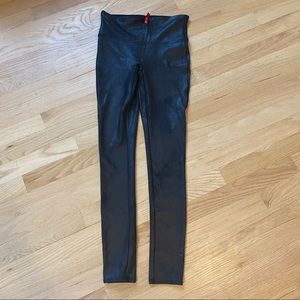 Spanx Faux Leather Leggings size small regular